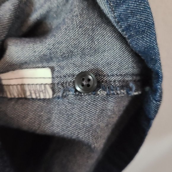 VTG Dockers Denim 100% Cotton Embroidered Vest Women's Size L - Picture 6 of 9